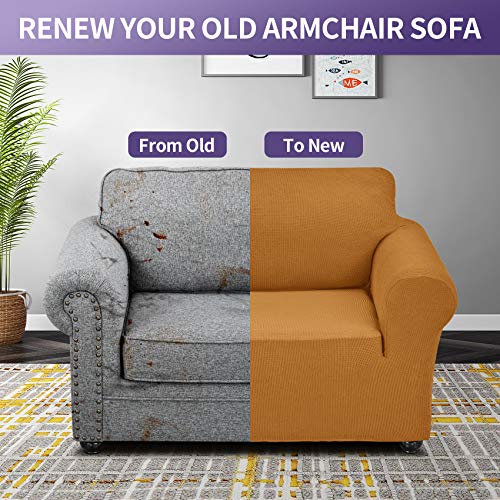 Stretch Chair Couch Cover (Gold / Small（35" - 55"）)