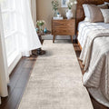 Abstract 2x10 Kitchen Rug Runners (2' x 10' (Rectangular) / Beige/Cream)