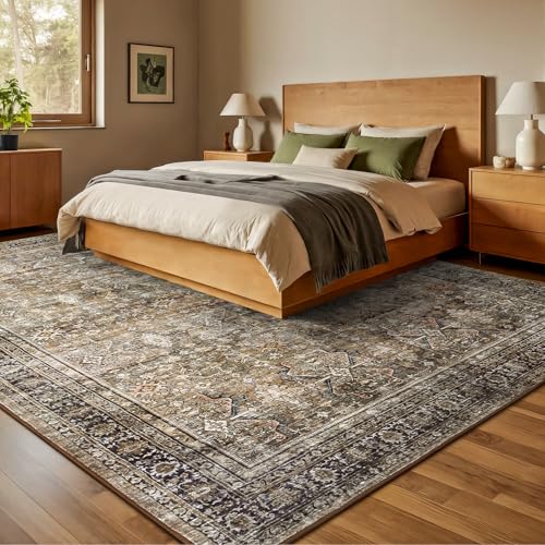 8x10 Area Rugs for Living Room (Dark/Brown / 8' X 10' (Rectangular))