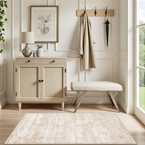 2x3 Area Rugs Living Room (Beige Brown / 2' x 3' (Rectangular))
