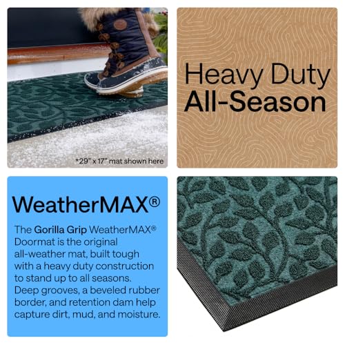 WeatherMAX Door Mat (Moss Vine Leaves / 29" x 17")