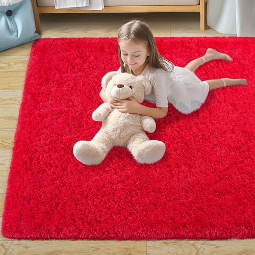 Large Rug for Living Room 6x9 (Red / 6' x 9' (Rectangular))