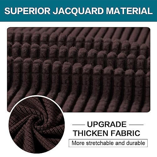 3 Piece Sofa Covers For 2 Cushion Couch Sofa Slipcover Soft Couch Cover For Dogs (Sofa (2 Cushion) / Brown)