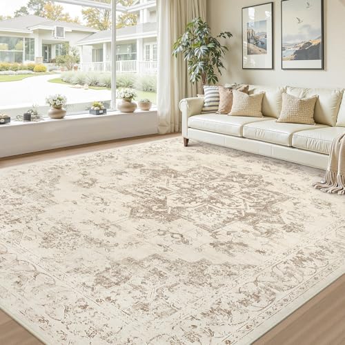 Area Rugs 9x12 Living Room (Beige/Ivory / 9' x 12' (Rectangular))