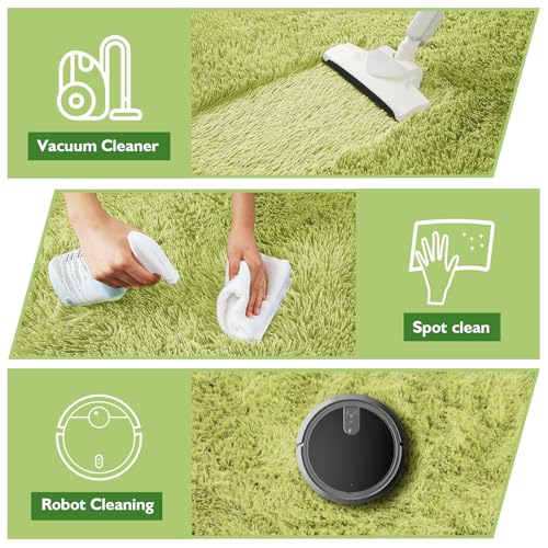 3x5 Area Rug for Bedroom (Grass Green / 3' x 5' (Rectangular))