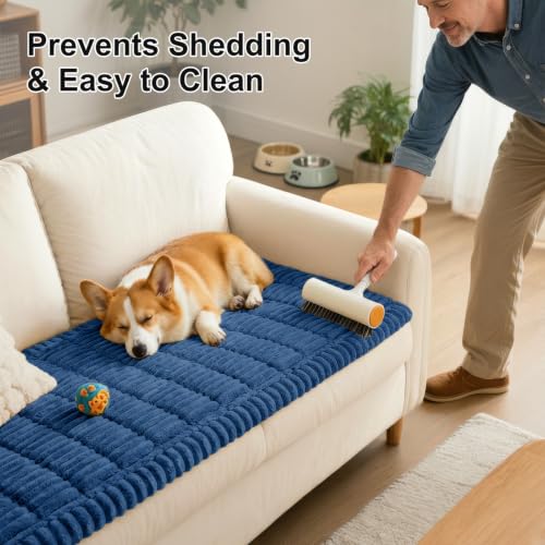 Couch Cover for Dogs (Navy Blue / 27.6"x70.9")