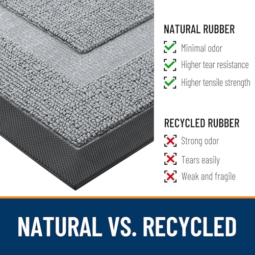 Front Door Mat Outside 47x23 (Ash Gray / 47" x 23")