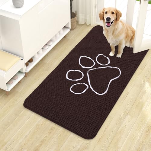 Dog Door Mat for Muddy Paws 40x24 (Brown / 40" X 24")