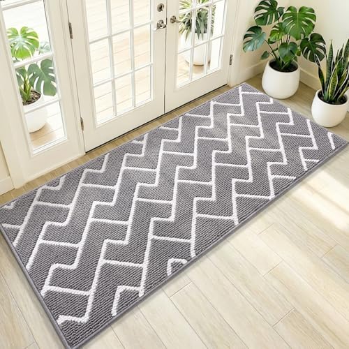 Front Door Mat 47x20 (Grey / 47" X 20")