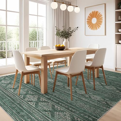 8X10 Area Rugs Living Room (Dark Green / 8' X 10' (Rectangular))