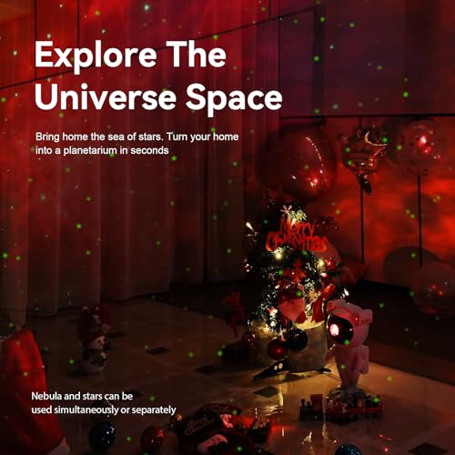 Star Projector Galaxy Night Light (White)