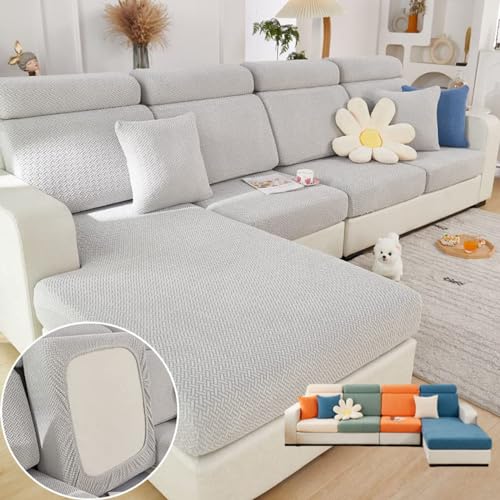 Soothing Home Sofa Covers (Light Grey / Headrest Cover)