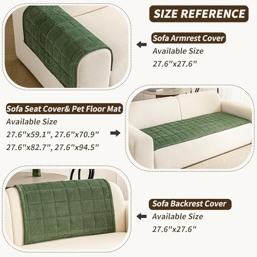Couch Covers for Dogs (Green / 1PC/27.6"x94.5")