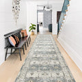 Washable 2x12 Runner Rug (Grey / 2' x 12' (Rectangular))