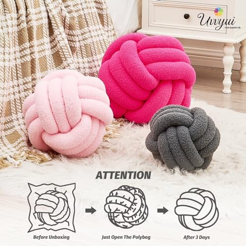 Knot Pillow Ball (Dark Gray / Small (Pack of 1))