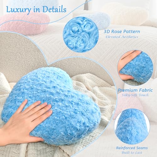 Blue Throw Pillows (Blue / Large - 20" x 15")
