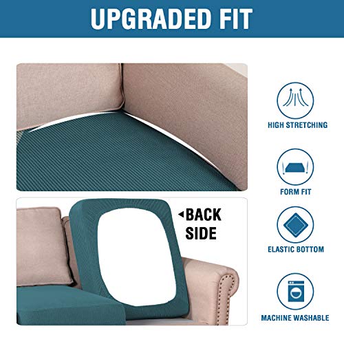 High Stretch Couch Cushion Covers (Deep Teal)