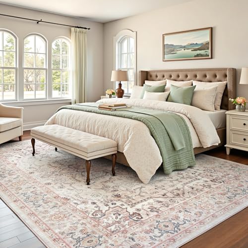 8x10 Pink Area Rugs for Bedroom Living Room (Sunflower Pink / 8' x 10' (Rectangular))