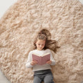 Beige Round Rugs for Bedroom (6 Ft Round / Beige)