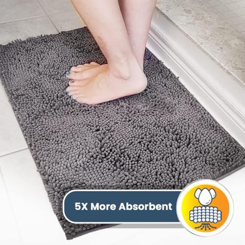 Super Water Absorbent Door Mat Indoor (Grey / 48" x 72")