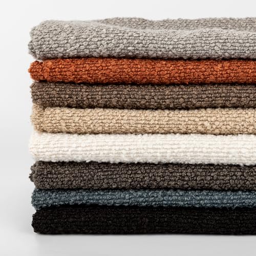 Boucle Lumbar Pillow Cover 14X26 inch Dusty Blue (Dusty Blue / 26" x 14" (Pack of 1))