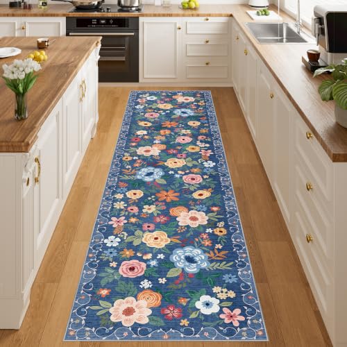2x10 Runner Rug (Blue / 2' x 10' (Rectangular))