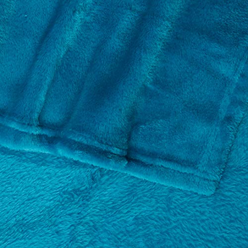 GentleSoft Fleece Blanket Twin Size Teal (Teal Blue / Twin (60" X 80"))