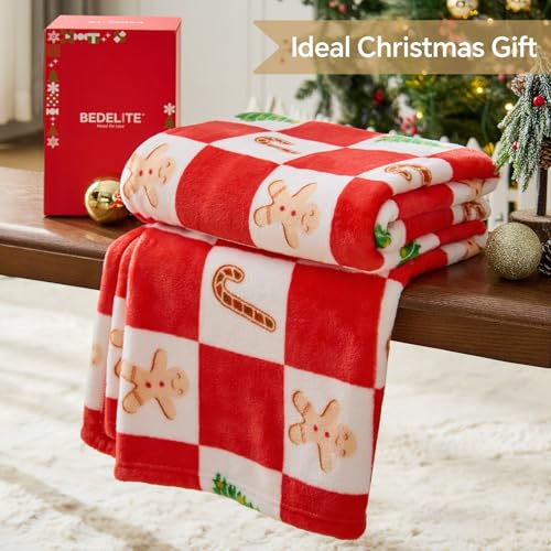 Checkered Christmas Throw Blanket for Decor & Gift (Christmas Checkered / Throw(50"x60"))