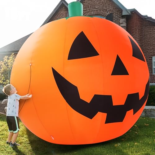 10 FT Halloween Inflatables Giant Pumpkin Outdoor Decorations (10 FT Giant Pumpkin)