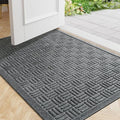 Front Door Mat Outside Entrance (Grey / 2'8" x 3'11" (Rectangular))
