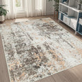 5x8 Area Rugs for Living Room Washable Bedroom Dining Room Brown Beige (Brown White/Beige / 5' x 8' (Rectangular))