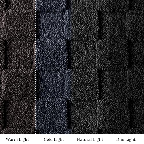 3D Checkered Fleece Throw Blanket for Couch (Black / Throw (50"x60"))
