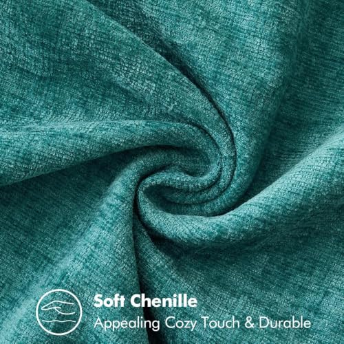 Decorative Couch Throw Pillow Covers 18x18 Inch Teal 2 Pack (Teal / 18" x 18" (Pack of 2))