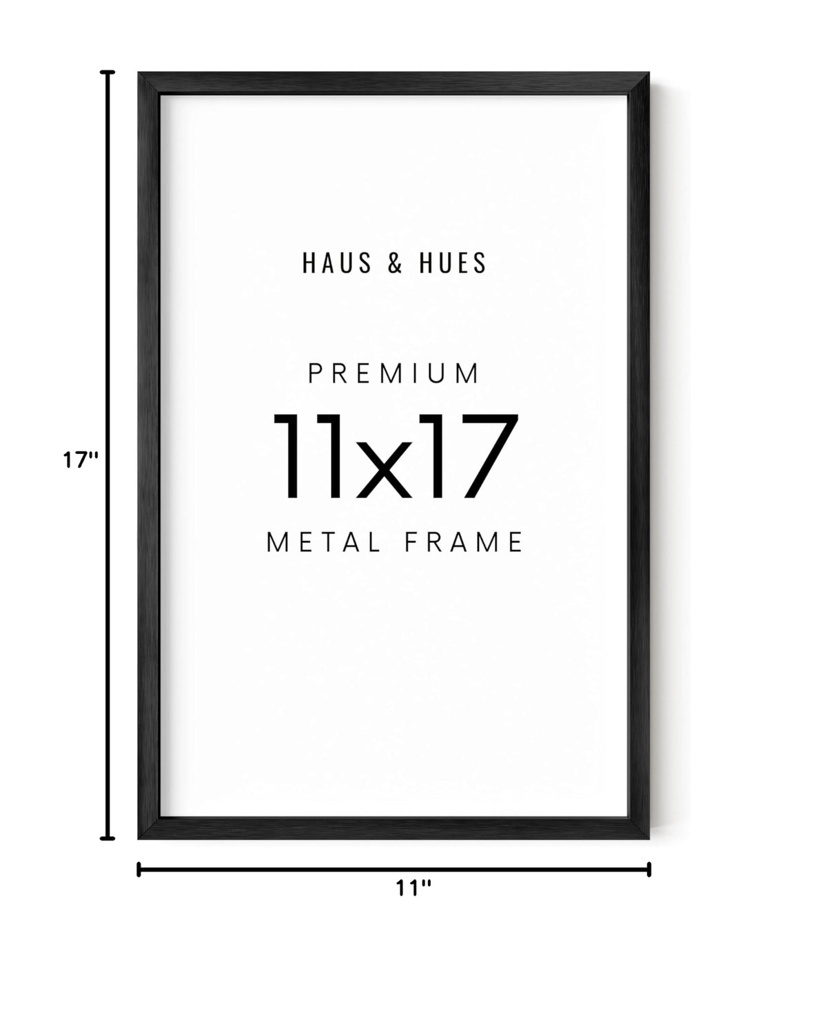 11x17 Black Metal Picture Frame (Set of 01 / Black Metal / 11x17 in)
