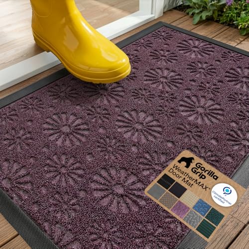 WeatherMAX Door Mat (Purple Confetti Daisy / 29" x 17")