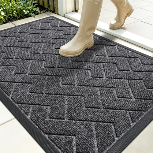 Front Door Mat Outside 35x23 (Grey / 35" x 23")
