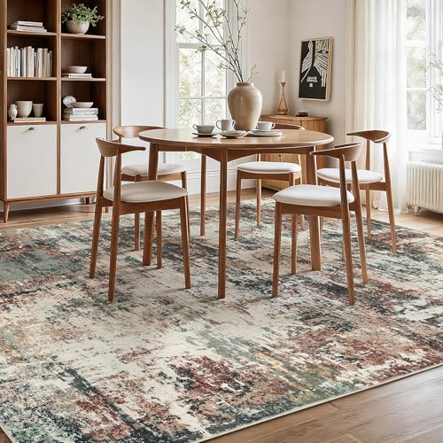 5x7 Area Rugs for Living Room (04-rust / 5' x 7' (Rectangular))