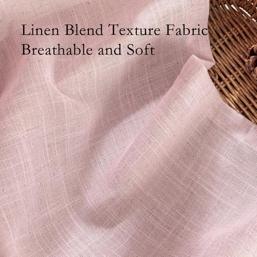 Pink Sheer Curtains for Girls Bedroom 84 Inches Long Girl Curtain Kids Nursery Window Drapes Living Room Semi Sheer Light Filtering Soft Home Decor Back Tab (50"W x 84"L (Pack of 2) / Light Pink)
