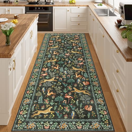 3x8 Runner Rug (Black (Animal) / 3' x 8' (Rectangular))