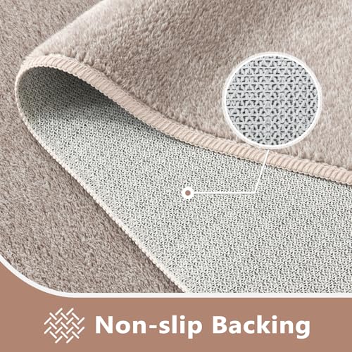 5x7 Oatmeal White Area Rug Non (04 Oatmeal/White / 5' x 7' (Rectangular))