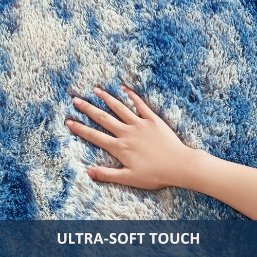 9x12 Blue and Gray Area Rugs for Living Room (Blue/White/Grey / 9' x 12' (Rectangular))