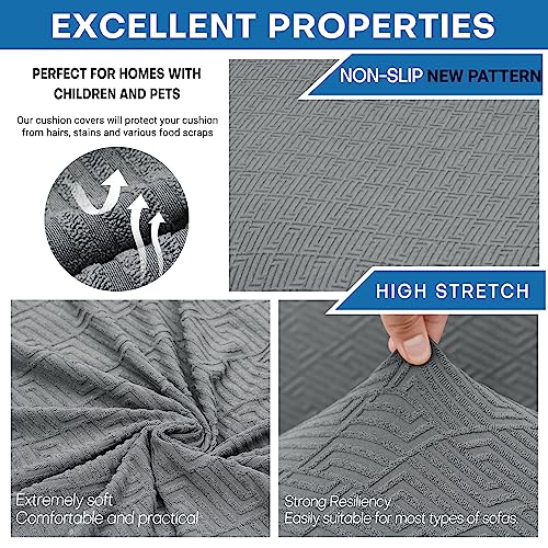 2 Piece Stretch Armchair Sofa Cover (31"-46"(1 Cushion) / Light Gray（big Sale))