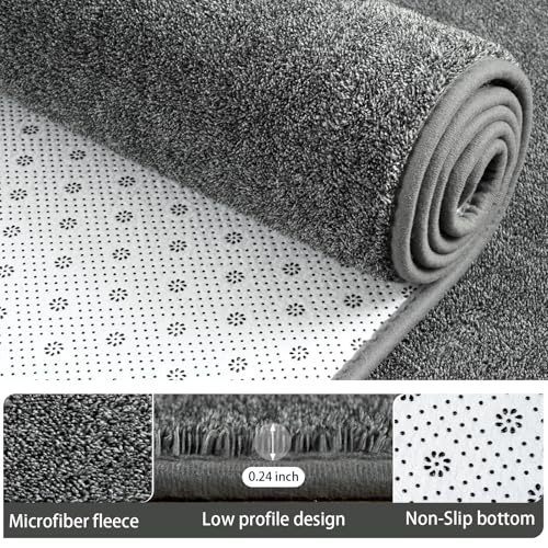 2x8 Runner Rug for Hallway (2' x 8' (Runner) / Black and White)