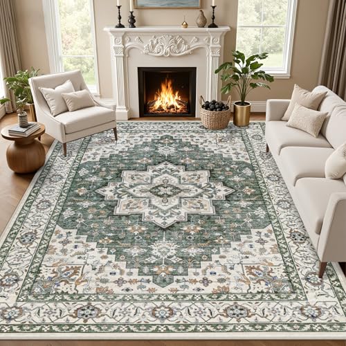 10x12 Area Rugs Living Room (Green Ivory / 10' x 12' (Rectangular))