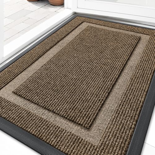 Front Door Mat Outside 33x21 (Brown / 33" x 21")