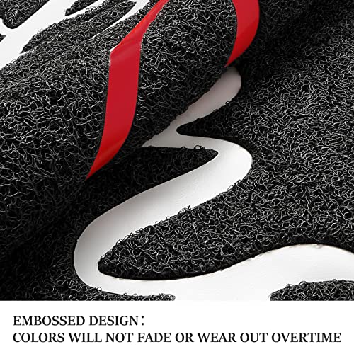 Door Mat Welcome Mat Floor Mat for Entryway (Black-home / 1'8" x 2'8" (Rectangular))