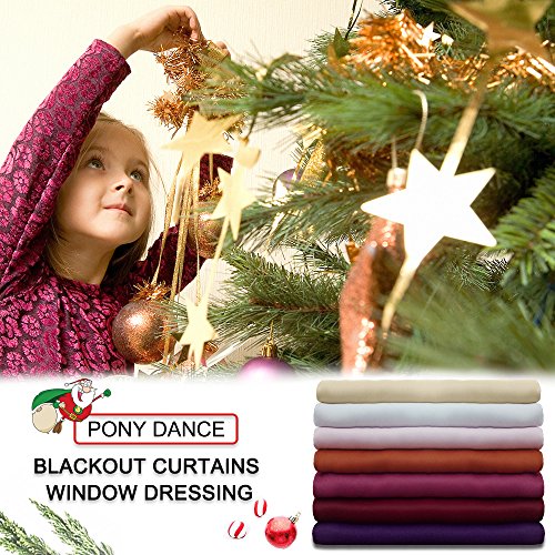 Blackout Curtain Panels (Red / 42"W x 45"L (Pack of 2))