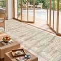 2'6 x 10' Runner Rug Non Slip (Brown/Ivory / 2'6" x 10' (Runner))