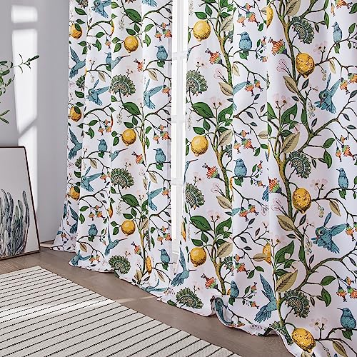90 Inches Long Custom Window Curtains (White / 52"W x 90"L (Pack of 2))