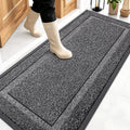 Front Door Mat Outside 59x23 (Black and White / 59" x 23")